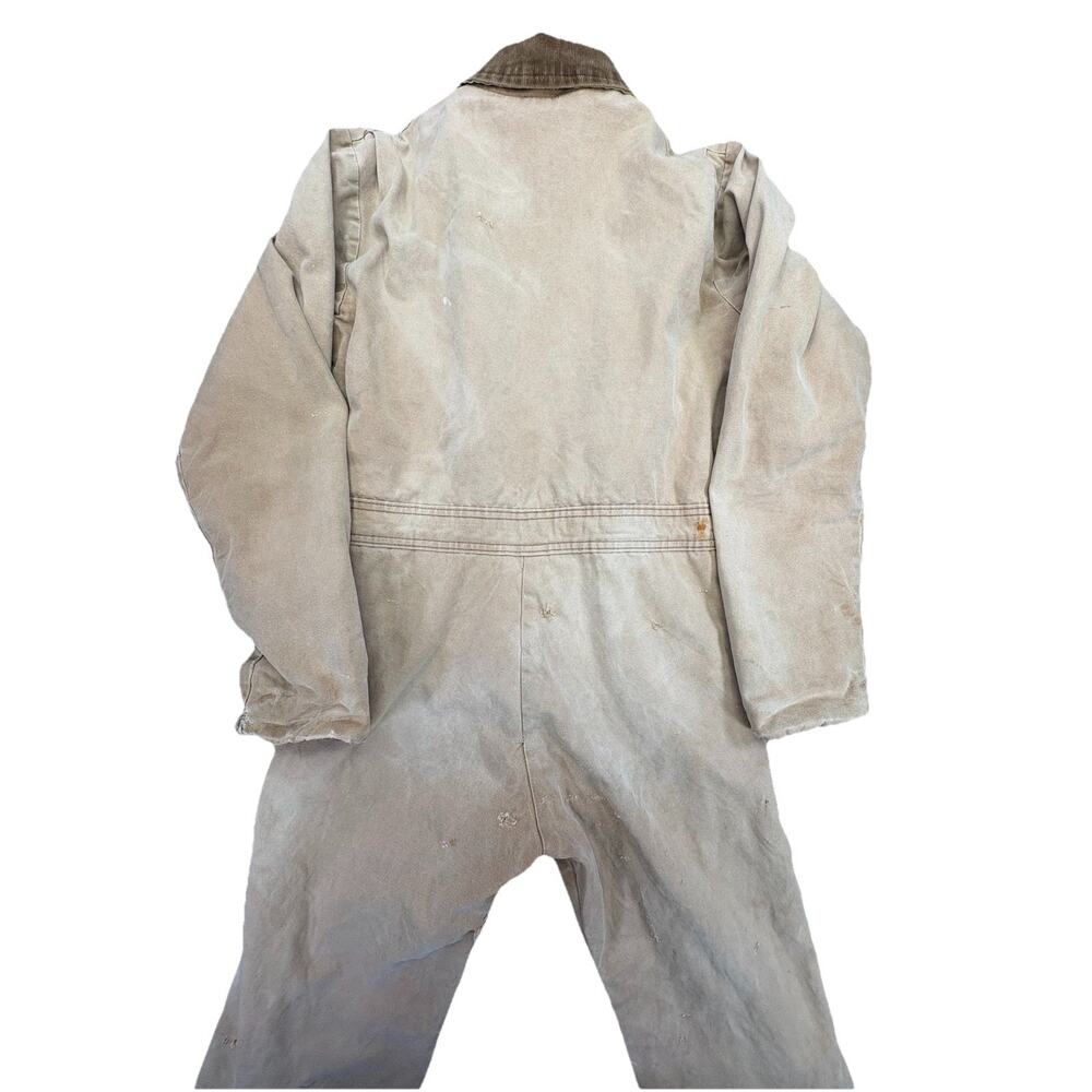 Vintage Key Imperial Insulated Canvas Coveralls Kids Size 16 Reg Workwear USA - Picture 5 of 16